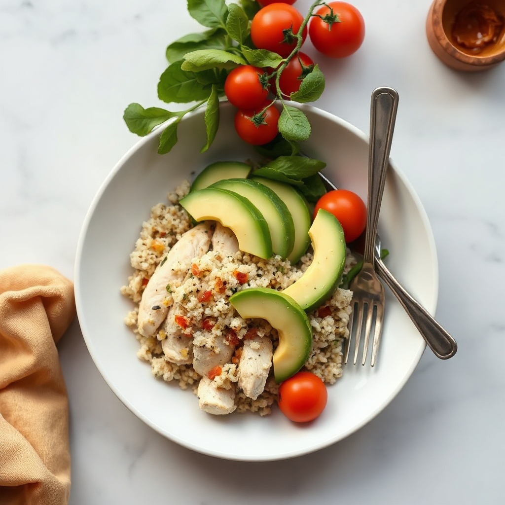 Chicken quinoa bowl